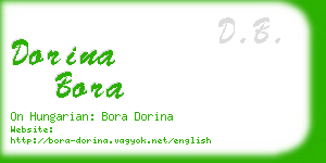 dorina bora business card